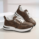 Danielle luxe comfort sneakers for women in black, side view