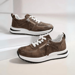 Danielle luxe comfort sneakers for women in black, side view