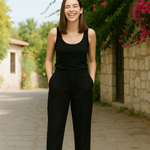 Flaris breezy comfort pants shown in multiple colours with a relaxed casual fit