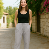 Flaris breezy comfort pants shown in multiple colours with a relaxed casual fit