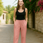 Flaris breezy comfort pants shown in multiple colours with a relaxed casual fit