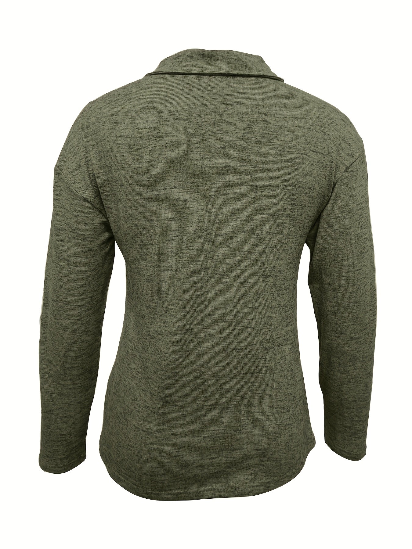 Charlene chic long-sleeved top with sleek collar and zipper detail