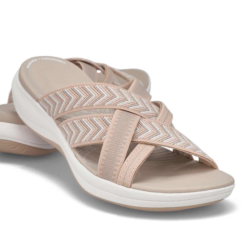 Harmony Walk orthopedic comfort sandals shown in black, beige, and light blue