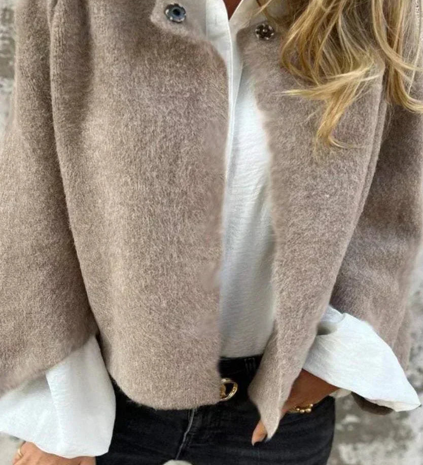 Olivia elegant soft jacket shown in a classic tailored silhouette
