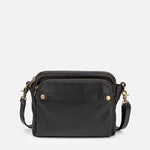 Kaya's Jewel full-grain leather shoulder bag shown in brown, blue, black and green