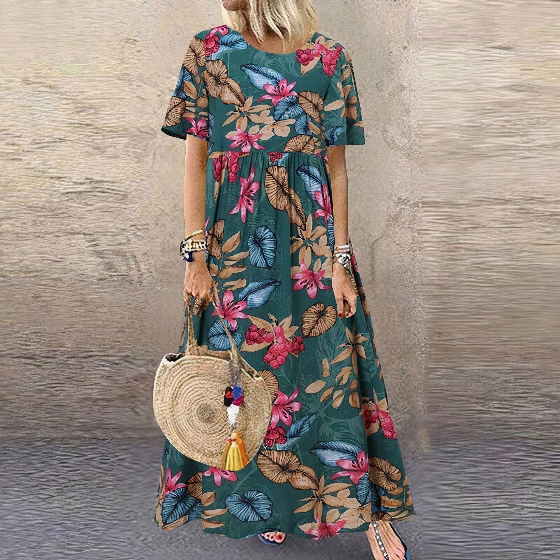 Lovi Graceful Summer Bloom floral dress with feminine print and flattering fit