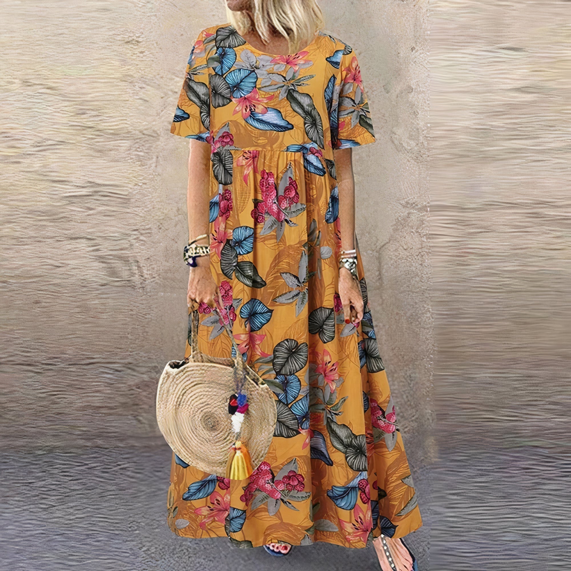 Lovi Graceful Summer Bloom floral dress with feminine print and flattering fit