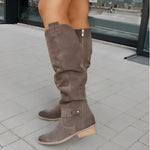 Haven chic women's ankle boots shown in beige, brown, green and black