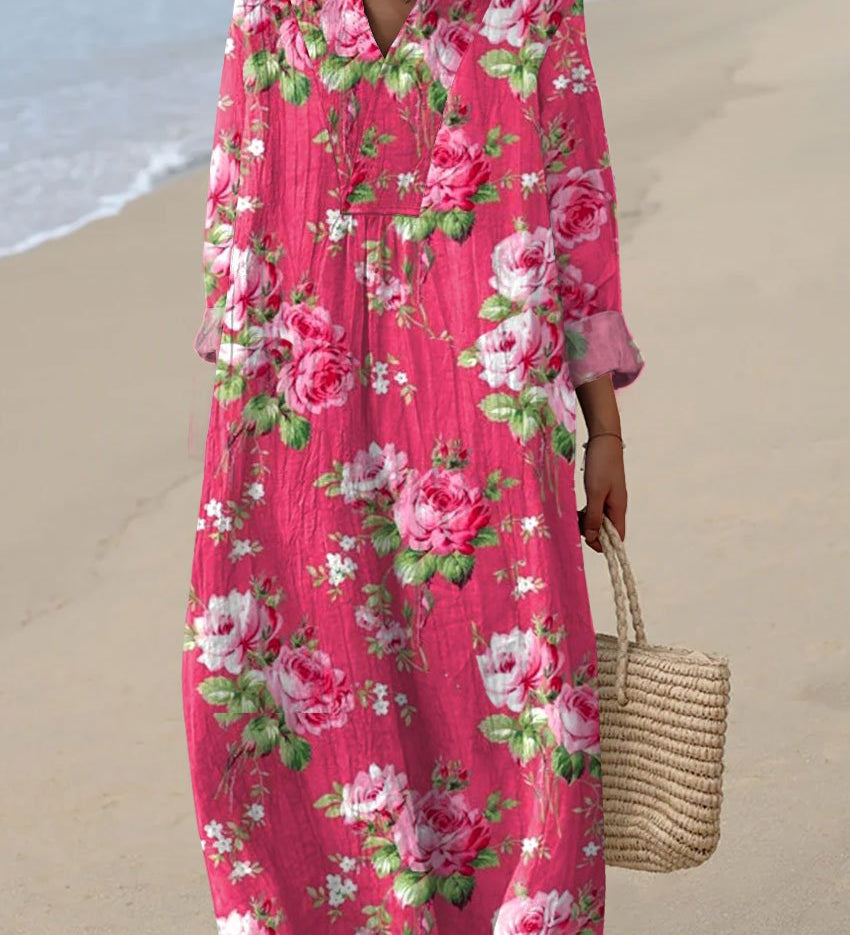 Lydia timeless floral dress in a soft, feminine silhouette