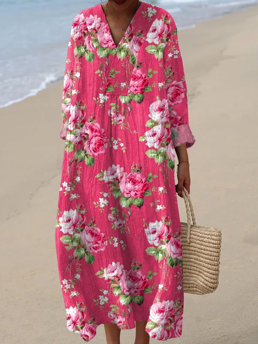 Lydia timeless floral dress in a soft, feminine silhouette