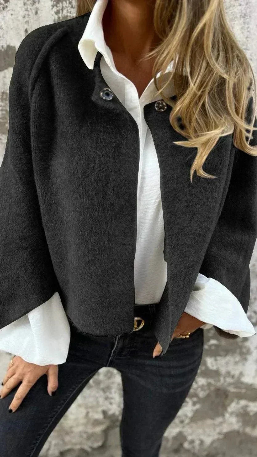 Olivia elegant soft jacket shown in a classic tailored silhouette