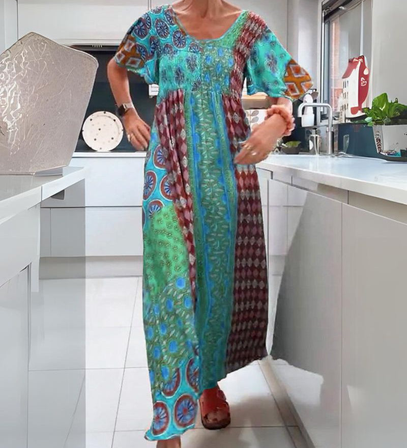 Cindy radiant boho maxi dress with a flowy fit in bright colours