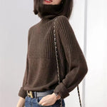 Jenica chic cozy roll neck sweater in a soft minimalist knit