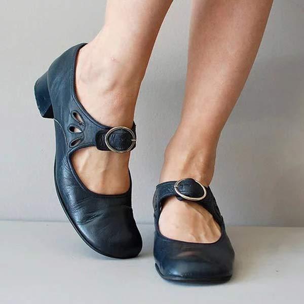 Aroha comfort sandals in red leather with cushioned insole and minimalist design