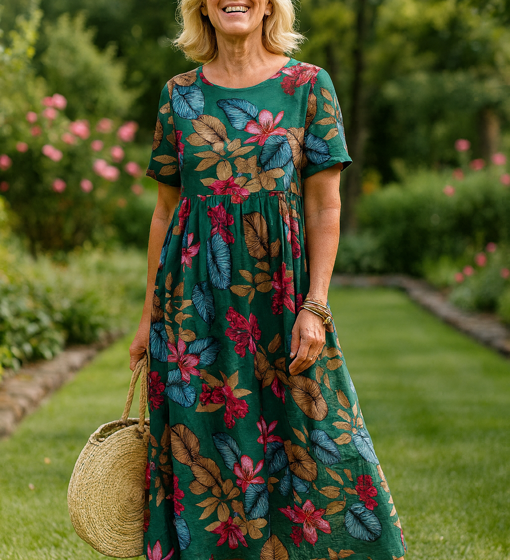 Lovi Graceful Summer Bloom floral dress with feminine print and flattering fit