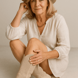 Kaye Western-inspired comfort boots shown in beige