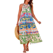 Hadley flowy boho dress with relaxed silhouette and empire waistline