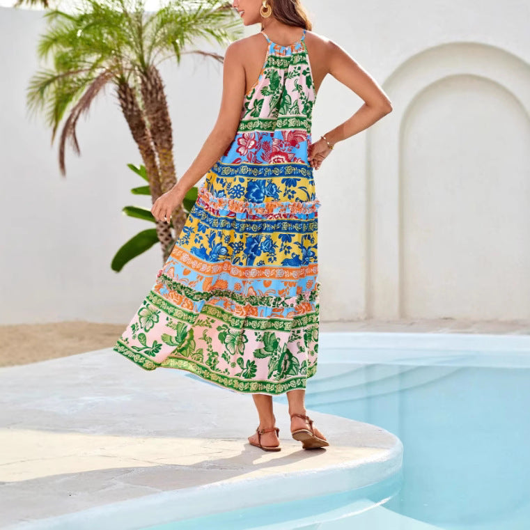 Hadley flowy boho dress with relaxed silhouette and empire waistline
