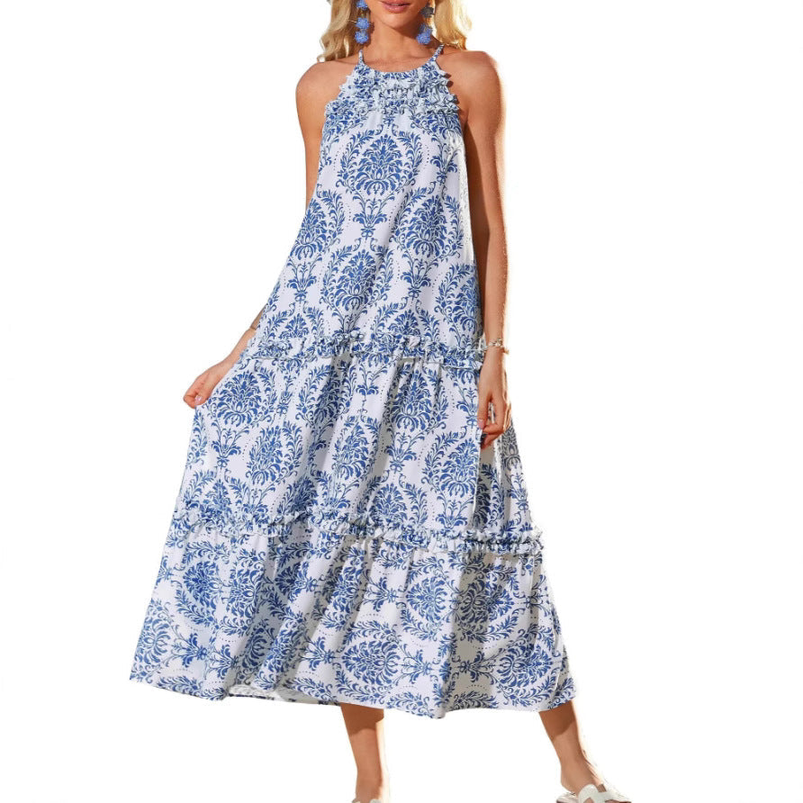 Hadley flowy boho dress with relaxed silhouette and empire waistline