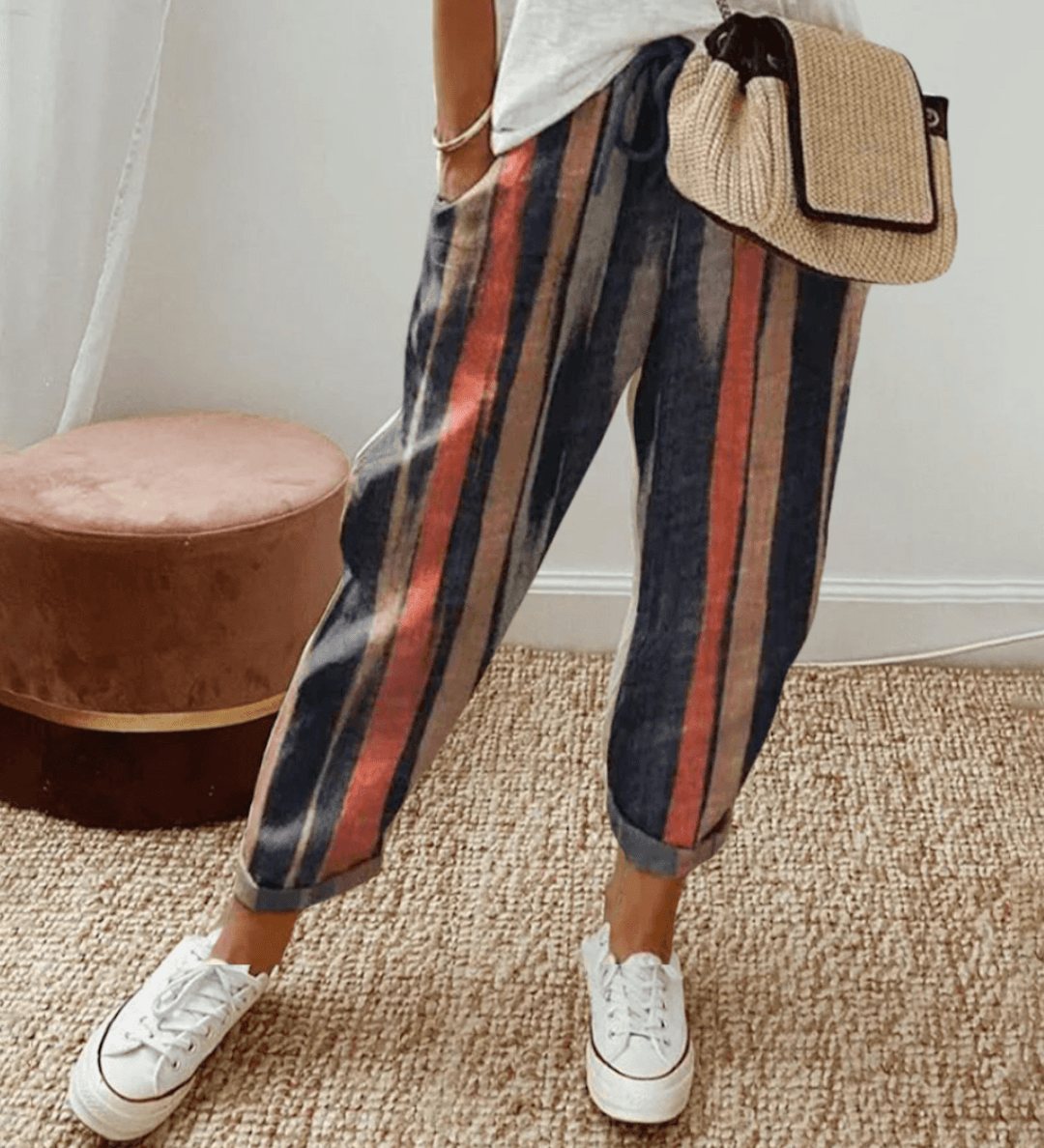 Emelia premium tailored pants shown in a refined, structured silhouette