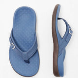 Zypra comfortable orthopedic summer sandals shown in a light blue colourway