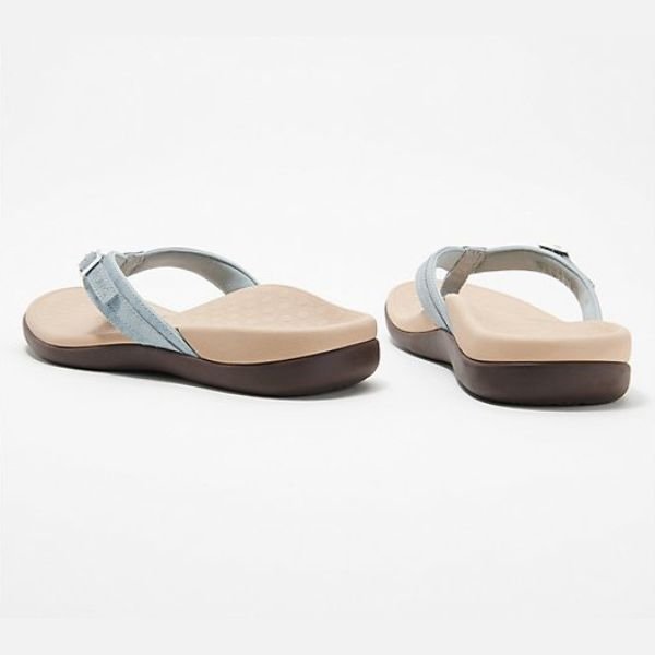 Zypra comfortable orthopedic summer sandals shown in a light blue colourway
