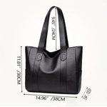 Sophia's Luxe Legacy premium leather handbag shown in Coffee and Black