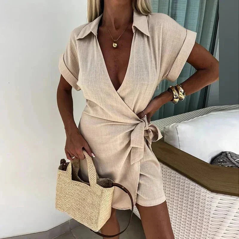 Mola elegant chic playsuit shown in a flattering one-piece silhouette