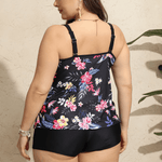 Agatha shaping swim set with tummy-control tankini top and high-waisted bottoms