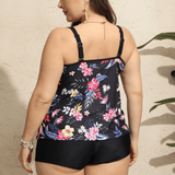 Agatha shaping swim set with tummy-control tankini top and high-waisted bottoms