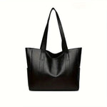 Sophia's Luxe Legacy premium leather handbag shown in Coffee and Black