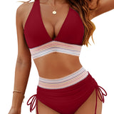 Suri perfect coverage bikini shown in a flattering two-piece swimwear style