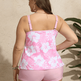 Agatha shaping swim set with tummy-control tankini top and high-waisted bottoms