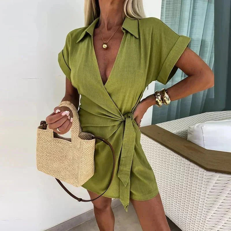 Mola elegant chic playsuit shown in a flattering one-piece silhouette