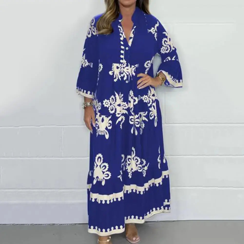 Valeen flowy day dress with relaxed silhouette and graceful sleeves