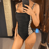 Taylor black one-piece swimsuit with adjustable double straps and sleek silhouette