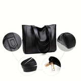 Sophia's Luxe Legacy premium leather handbag shown in Coffee and Black