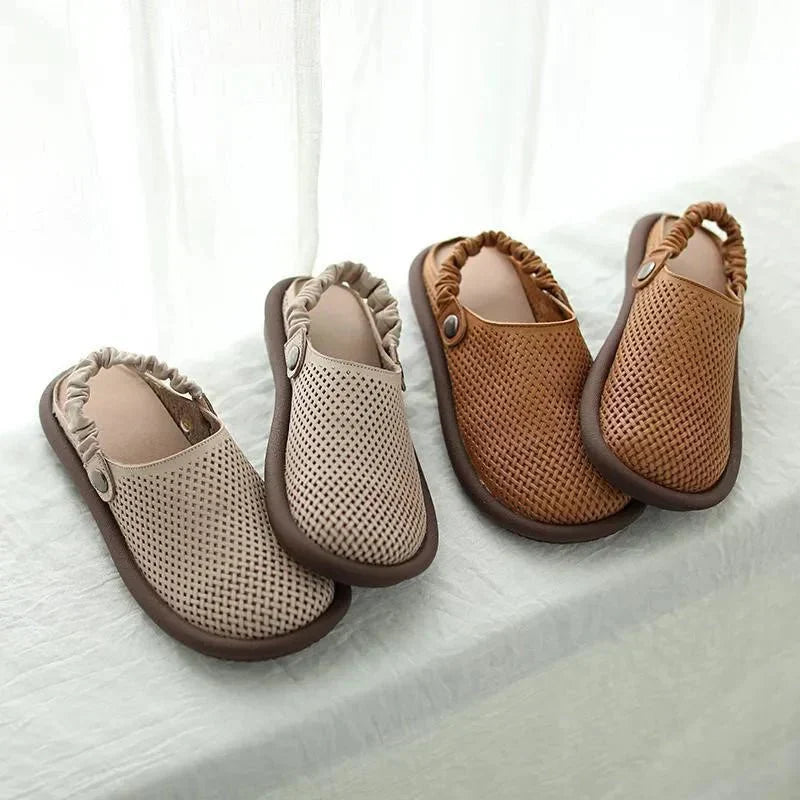 Iya sleek minimalist sandal with a slim strap in a neutral tone