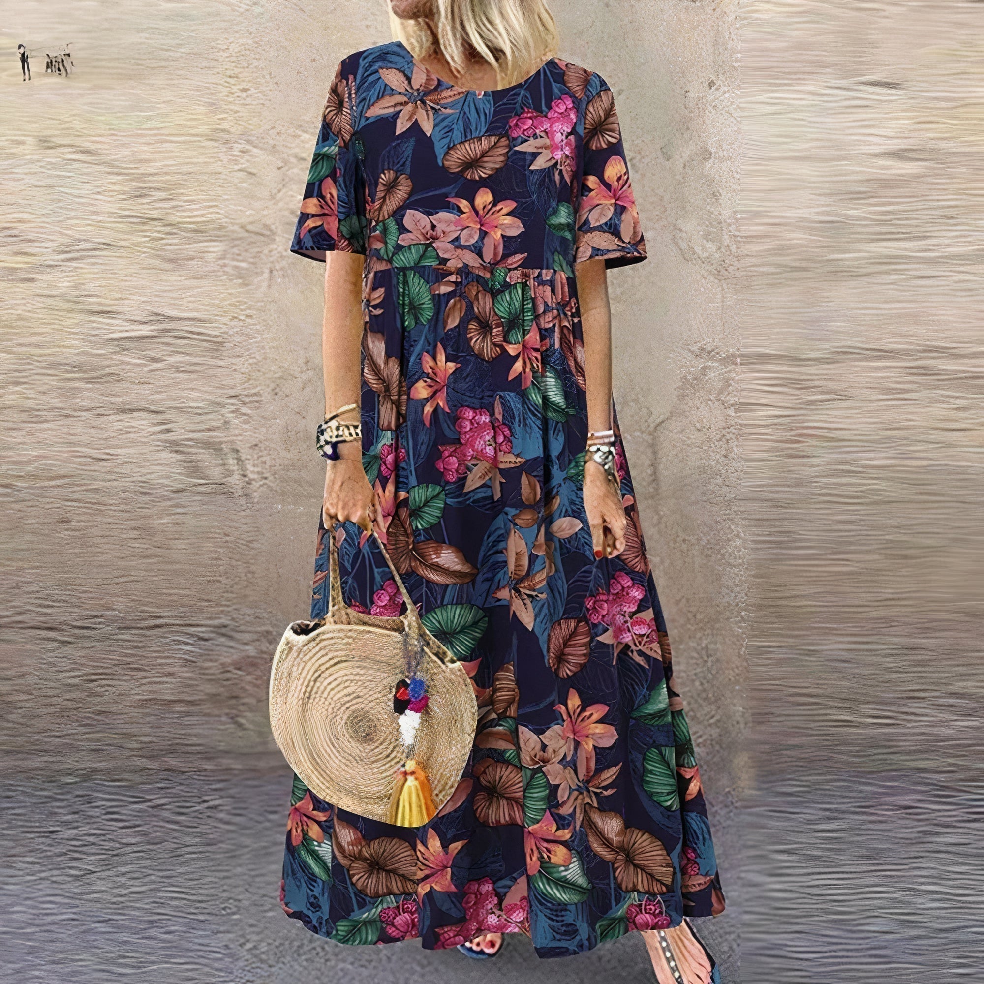 Lovi Graceful Summer Bloom floral dress with feminine print and flattering fit