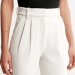 Haidee sleek wide-leg tailored pants for women, shown in a neutral colour