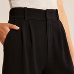 Haidee sleek wide-leg tailored pants for women, shown in a neutral colour