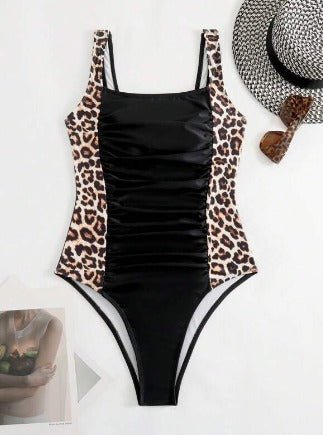 Taylor black one-piece swimsuit with adjustable double straps and sleek silhouette