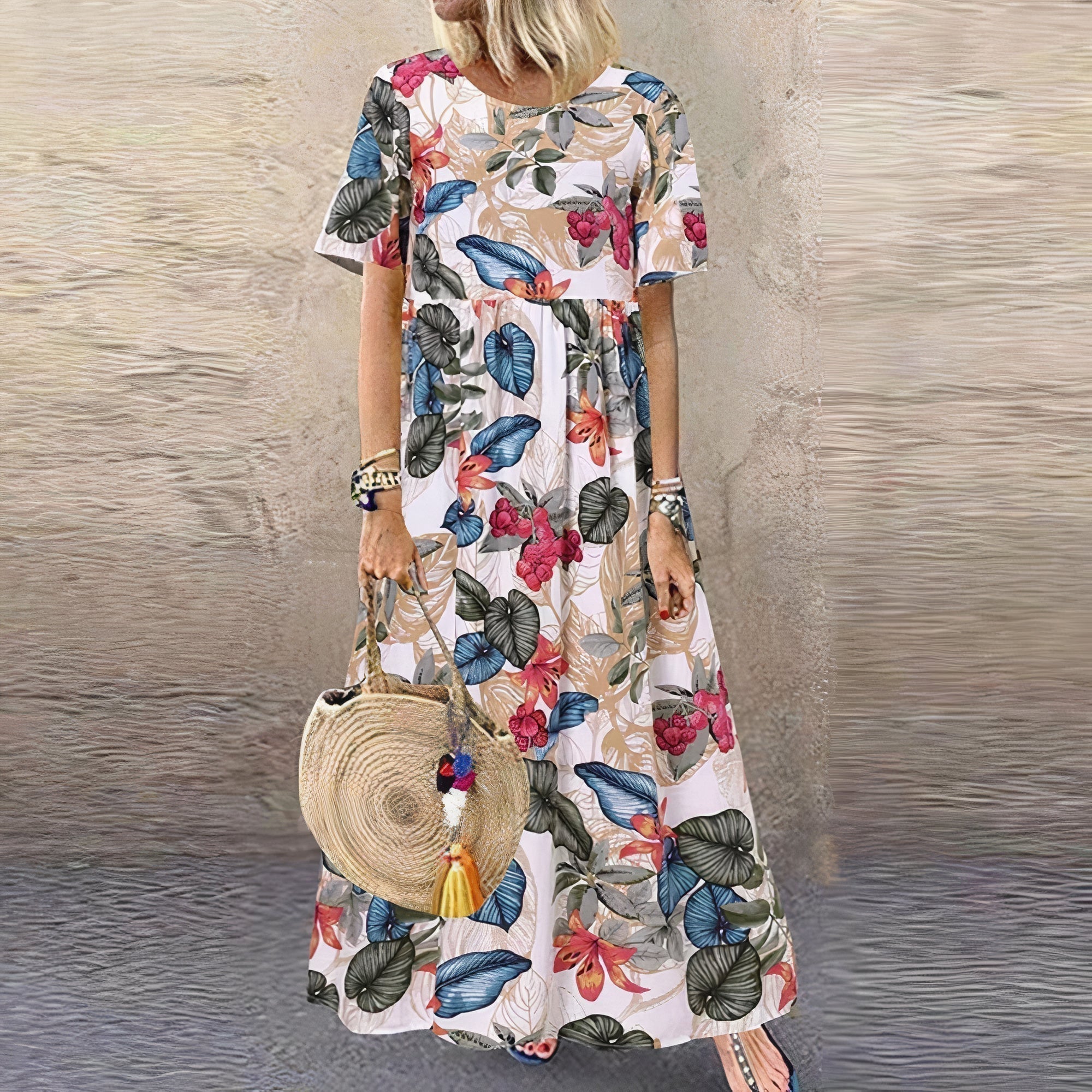 Lovi Graceful Summer Bloom floral dress with feminine print and flattering fit