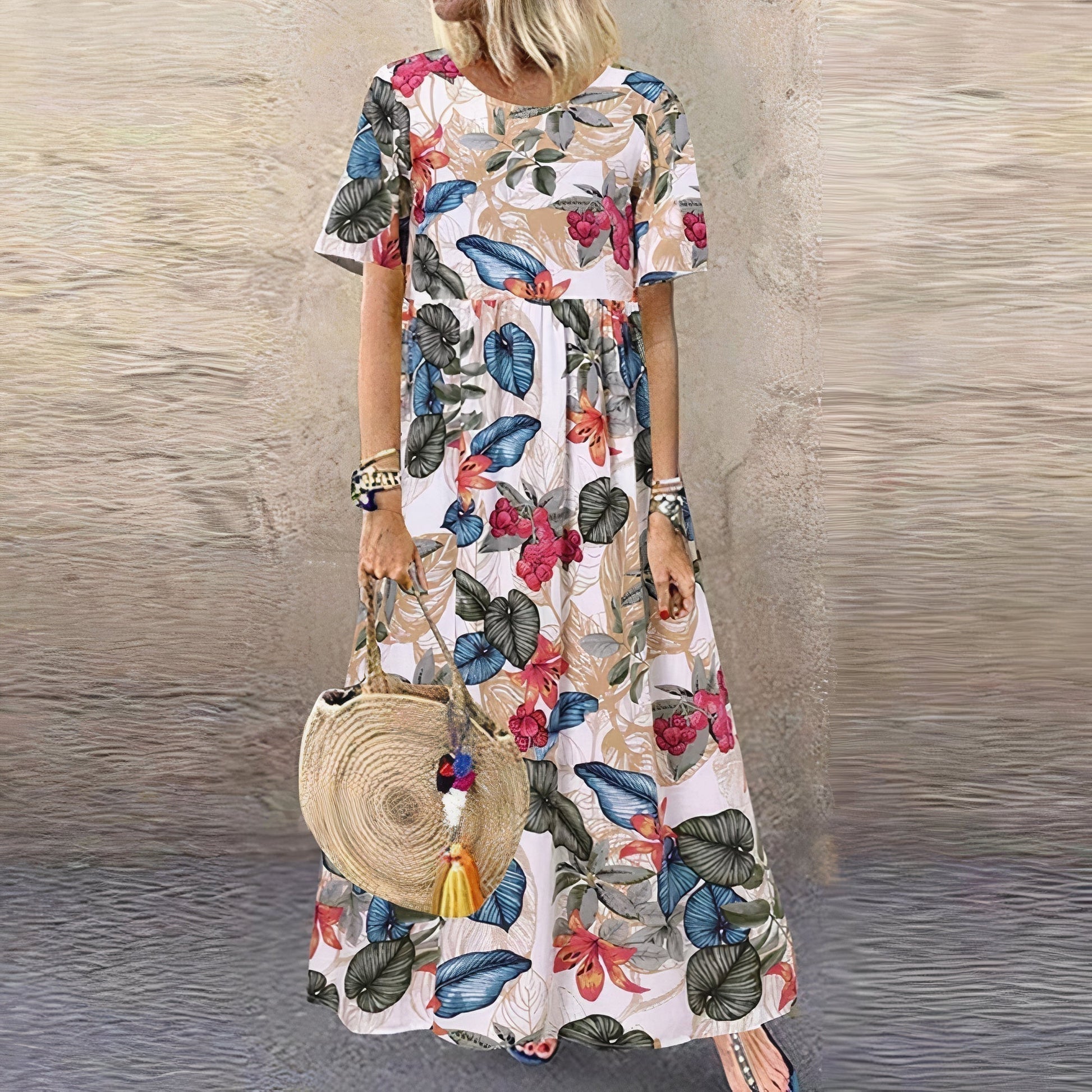 Lovi Graceful Summer Bloom floral dress with feminine print and flattering fit