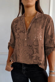 Pauline elegant sequin top with a relaxed hip-length fit, shown in white