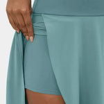 Sia high-waisted flounce skirt with layered high-low hem in several colours