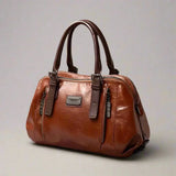 Willow signature statement handbag shown with structured silhouette and secure flap closure