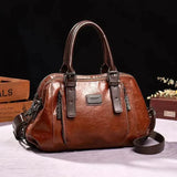 Willow signature statement handbag shown with structured silhouette and secure flap closure