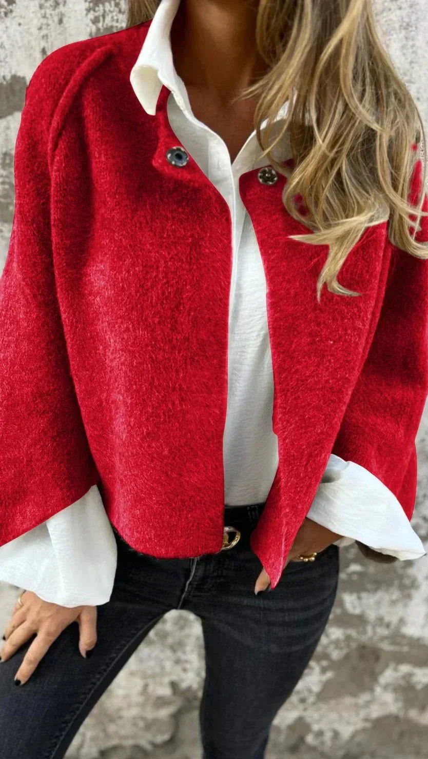 Olivia elegant soft jacket shown in a classic tailored silhouette