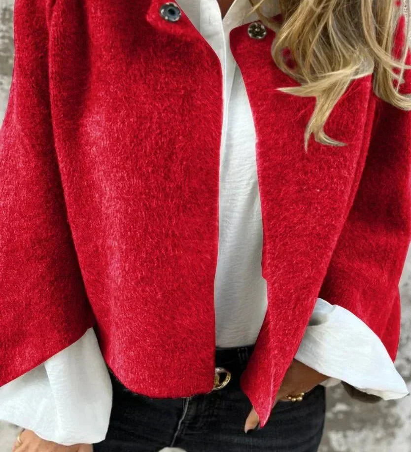 Olivia elegant soft jacket shown in a classic tailored silhouette